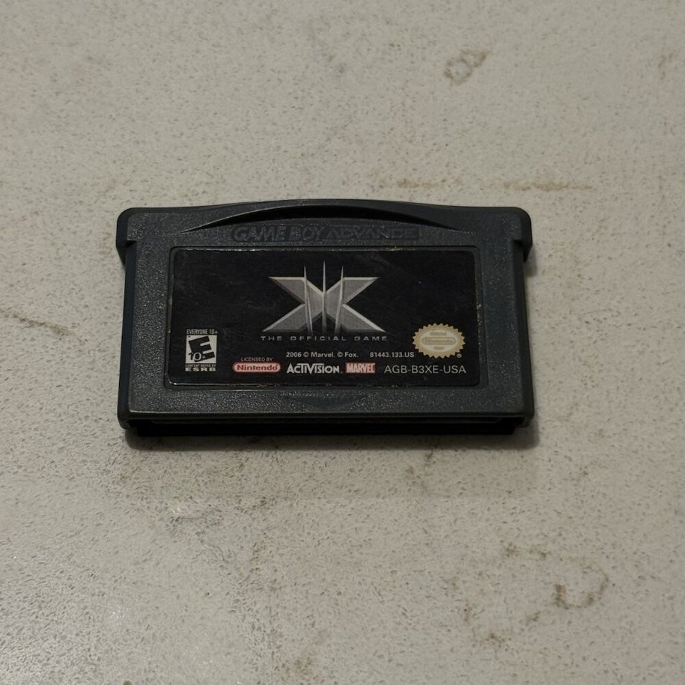 X-Men: The Official Game Game Boy Advance Nintendo GBA Marvel Works Tested